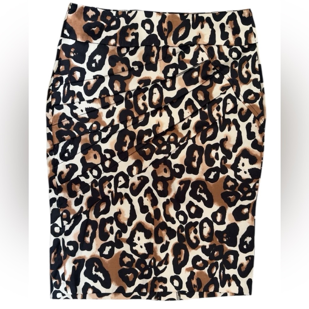 Windsor Brown Leopard Print Pencil Skirt